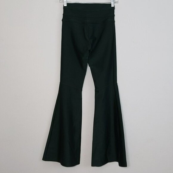Morina Green Flare Leggings Pants - Picture 3 of 5